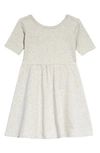 Nordstrom Kids' Everyday A-line Knit Dress In Grey Light Heather