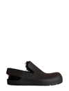 Bottega Veneta Black Puddle Rubber And Shearling Slippers In Black