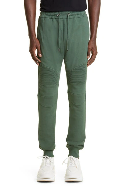 Balmain Men's  Green Cotton Joggers