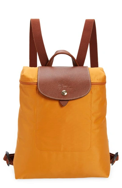 Longchamp Le Pliage Backpack In Saffron