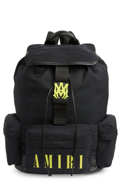 Amiri Nylon Backpack In Black