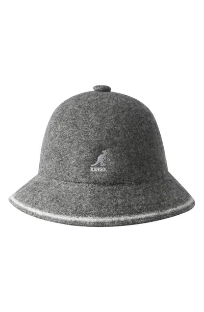 Kangol Cloche Hat In Flan/ Off White