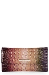 Brahmin Cordelia Croc Embossed Wallet In Autumn Ombre Mini Melbourne
