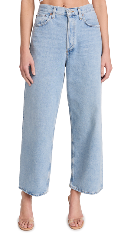 Agolde Baggy Relaxed-fit Low-rise Organic-cotton Jeans In Ratio