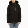 MOOSE KNUCKLES 3Q PADDED PARKA IN BLACK TECHNICAL FABRIC