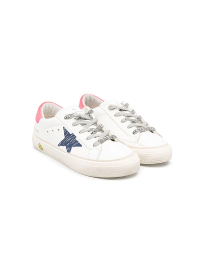 Golden Goose Kids' Star Low-top Trainers In White