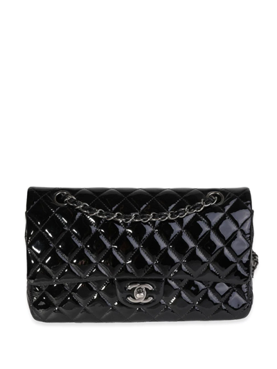 Pre-owned Chanel Medium Double Flap Shoulder Bag In Black