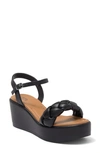 Nordstrom Rack Carmela Braided Wedge Sandal In Black
