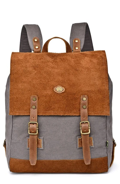 The Same Direction Valley Oak Canvas Backpack In Grey