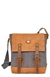 The Same Direction Valley Oak Canvas Crossbody Bag In Grey