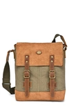 The Same Direction Valley Oak Canvas Crossbody Bag In Olive