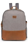The Same Direction Magnolia Hill Canvas Backpack In Grey