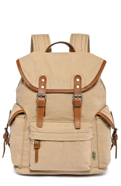 The Same Direction Shady Cove Canvas Backpack In Khaki