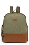 The Same Direction Magnolia Hill Canvas Backpack In Olive