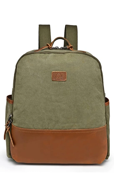 The Same Direction Magnolia Hill Canvas Backpack In Olive