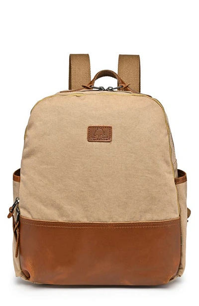 The Same Direction Magnolia Hill Canvas Backpack In Khaki