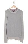 Soul Of London Textured Sweater In Light Grey