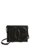 Dolce & Gabbana Dolce&gabbana Dg Logo Flap Leather Crossbody Bag In Black
