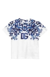 Dolce & Gabbana Majolica-print Jersey T-shirt In Ha3tn Tris Maioliche F.bco