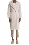Max Mara Tedgirl Oversize Double Breasted Alpaca Blend Coat In Sand