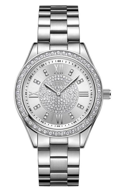 Jbw Mondrian Diamonds Bracelet Watch, 34mm In Silver