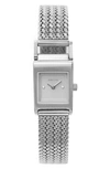 BREDA REVEL MESH STRAP WATCH, 18MM