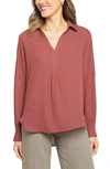 Nydj Becky Blouse In Pink