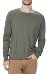 Paige Chaplin Organic Cotton & Wool Crewneck Sweater In Forest Shadow