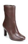 Naturalizer Harlene Mid Shaft Boots True Colors Women's Shoes In Mocha Leather