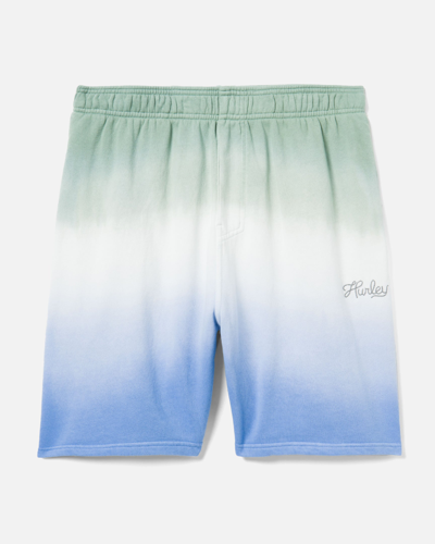United Legwear Men's Dip Dye Summer Fleece Shorts In Unity Blue