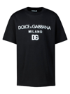 Dolce & Gabbana Black T-shirt For Kids With Logos In Black