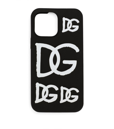 Dolce & Gabbana Dg Millenials Logo Iphone 13 Pro Max Case In Black