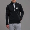 Zero Restriction Clemson | Z500 1/4 Zip Pullover | Collegiate In Black/metallic Silver