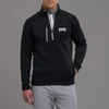 Zero Restriction Tcu | Z500 1/4 Zip Pullover | Collegiate In Black/metallic Silver