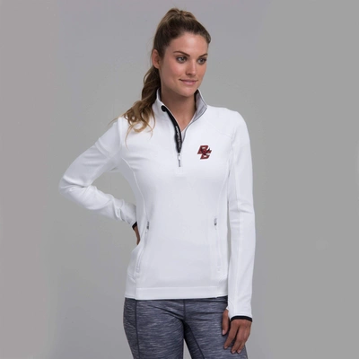 Zero Restriction Boston College | Sofia Z500 Pullover | Collegiate In White/silver