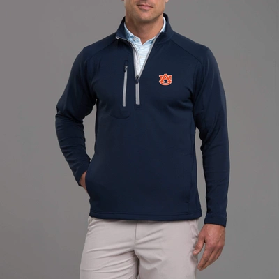 Zero Restriction Auburn | Z500 1/4 Zip Pullover | Collegiate In Navy/metallic Silver