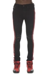 Cult Of Individuality Punk Super Skinny Jeans In Black