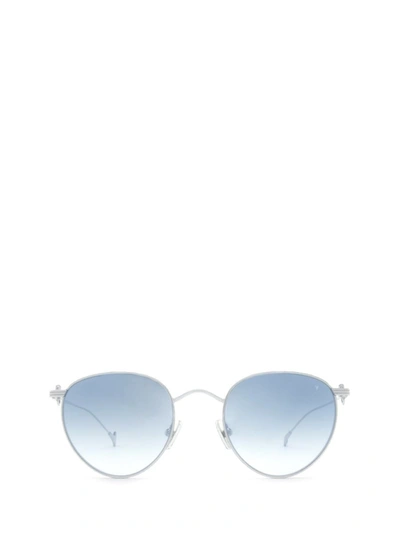 Eyepetizer Lune Silver Sunglasses In Blue