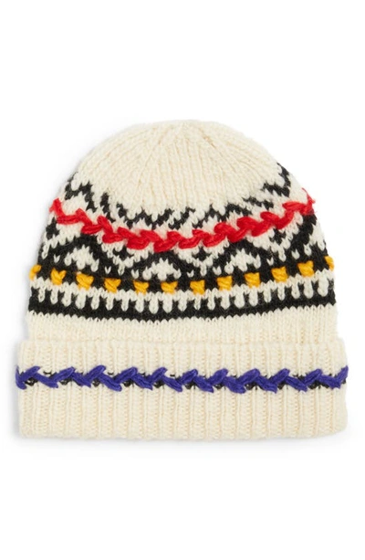 Isabel Marant Gael Crafty Wool Blend Beanie In White