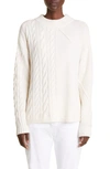 MAX MARA ACCORDO CABLE KNIT WOOL & CASHMERE SWEATER