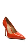 Schutz Lou Pointed Toe Pump Women) In Bright Orange