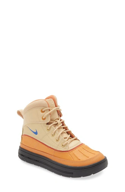 Nike Woodside 2 High Acg Big Kids' Boots In Sesame,hot Curry,red Clay,game Royal