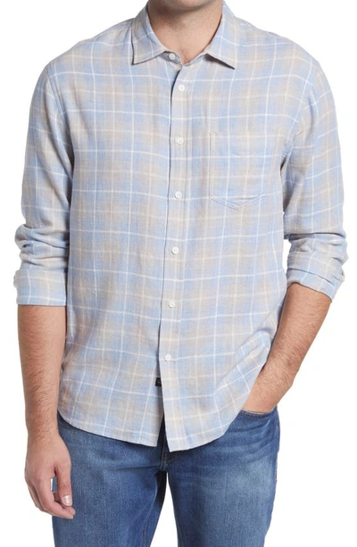 Rails Wyatt Shoreline Peach Tide Plaid Long Sleeve Shirt