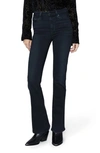 Paige Laurel Canyon High Rise Bootcut Jeans In Black Willow In Black Willow