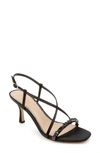 Jewel Badgley Mischka Women's Alexis Crisscross Strap Evening Sandals In Black