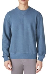 Lucky Brand Terry Crewneck Sweatshirt In Ensign Blue