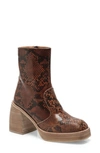 Free People Ruby Shine Platform Boot In Brown Snake