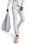 Asos Design Wedding Skinny Suit Trousers In Mid Blue