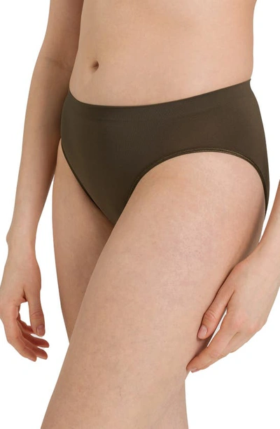 Hanro Touch Feeling High-cut Briefs In Wood