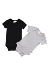 Kyte Baby Babies' Assorted 2-pack Bodysuits In Midnight/ Storm